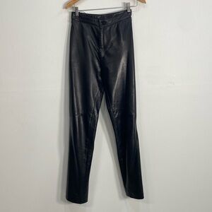 Vintage Sienna New York Leather High Rise Pants Size 6